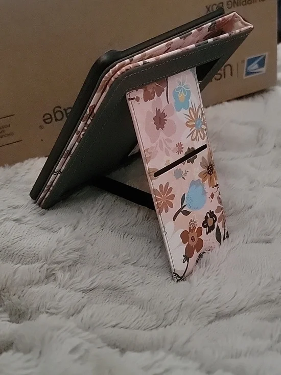 Kindle Case Floral Design 5x7 Inches New Pink - Picture 2 of 5